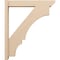 Ekena Millwork 6-in W x 34-in D x 40-in H Balboa Slat Rough Cedar Woodgrain TimberThane Outlooker, Primed Tan OUTUR060X34X40BOA24RCPR - alternate 5
